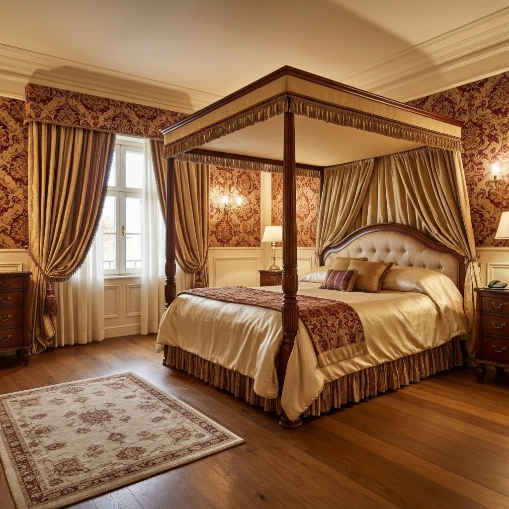 Elegant bedroom interior design