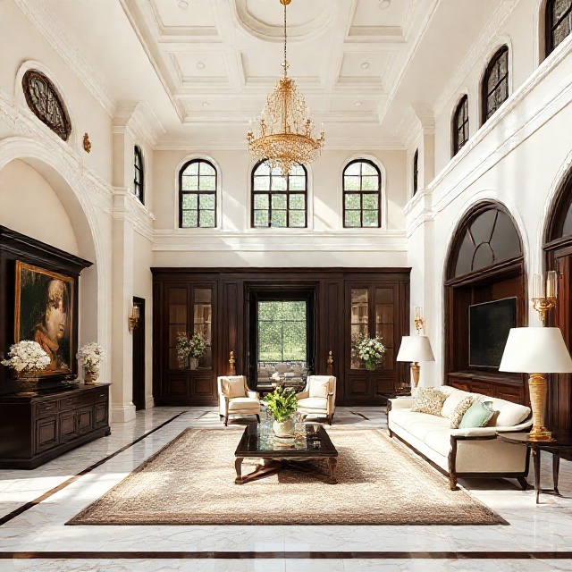 Elegant colonial living room