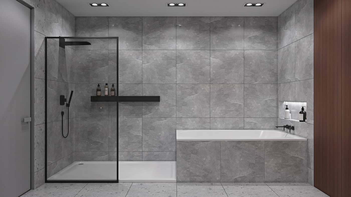 Workspace with exposed pipes