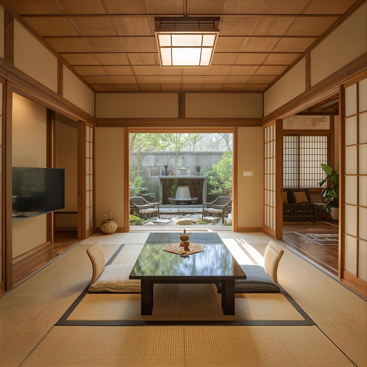 Courtyard with water feature
