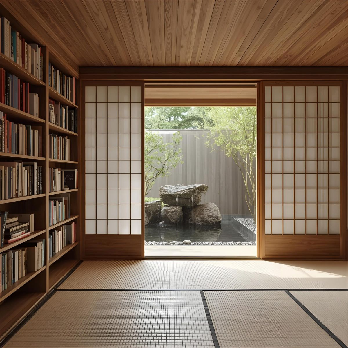 Courtyard with water feature