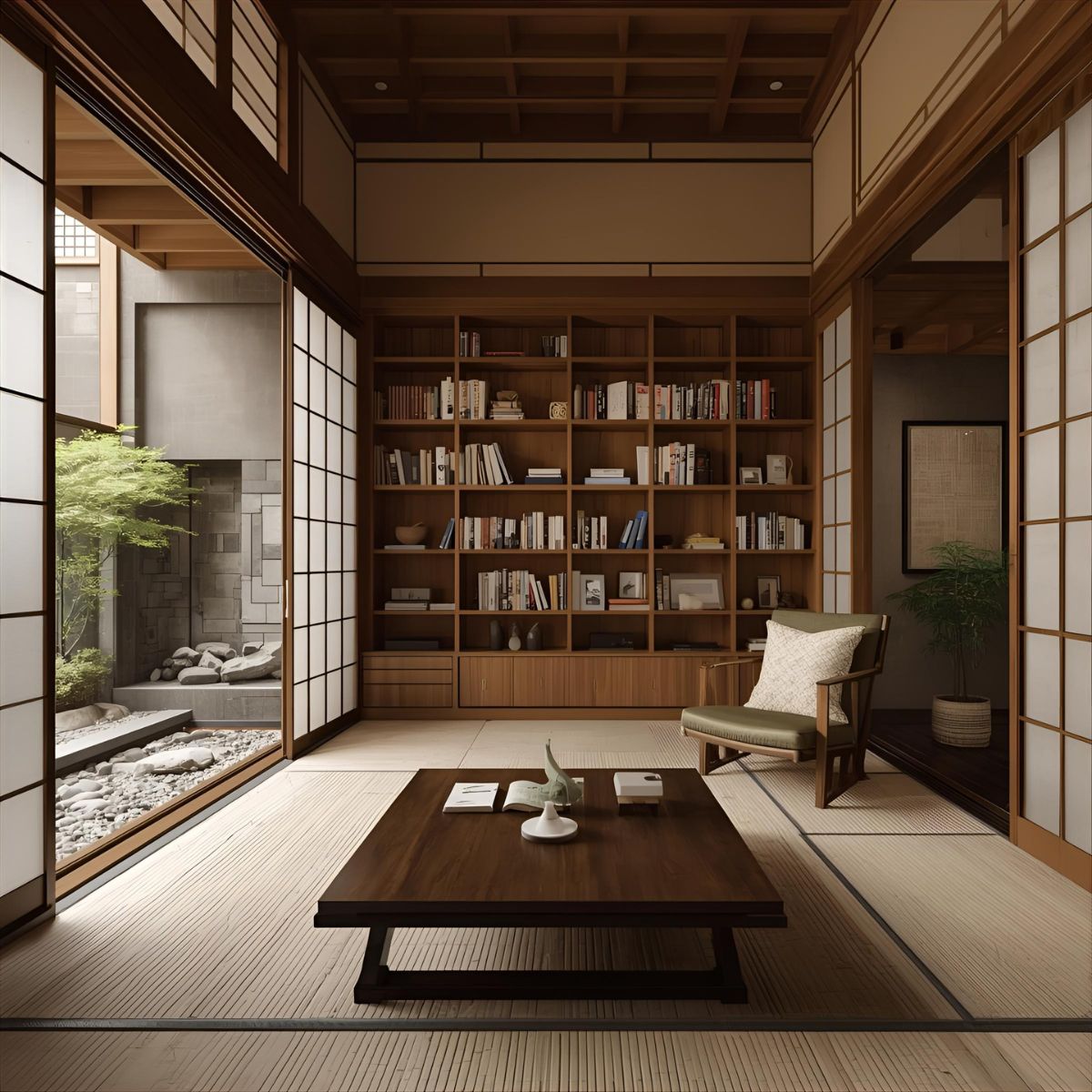 Courtyard with water feature