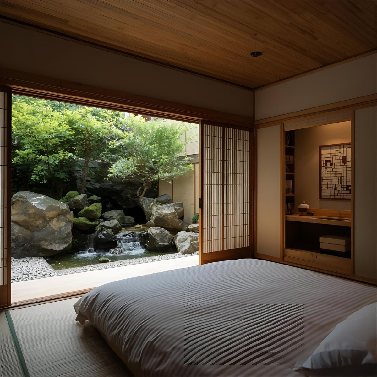 Courtyard with water feature