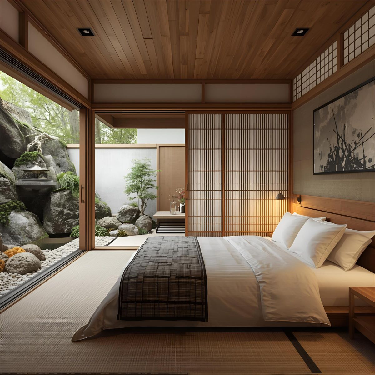 Courtyard with water feature